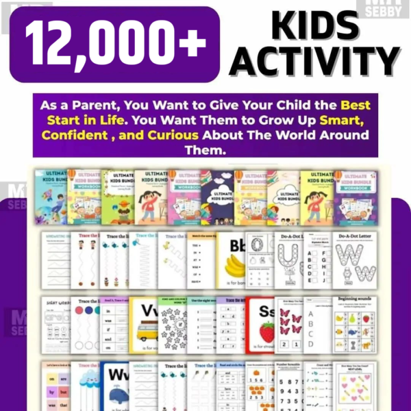 12K+ Kids Worksheet Bundle